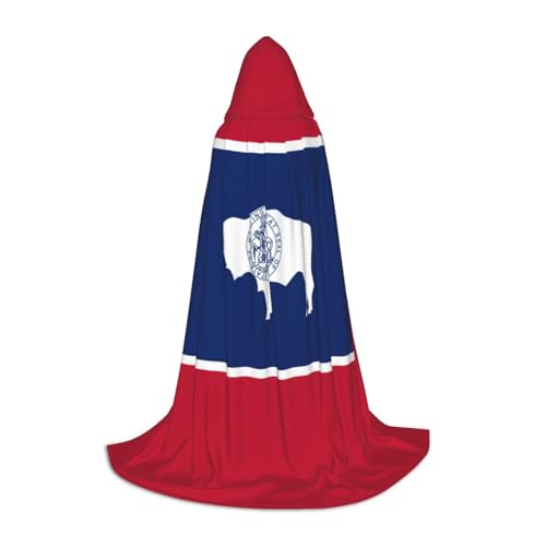 YANYU Wyoming State Flag Print Karneval Essential Kapuzenumhang Erwachsene Uni Gothic Kostüm für Rollenspiele Cosplay YANYU Wyoming State Flag Print Karneval Essential Kapuzenumhang Erwachsene Uni Gothic Kostüm für Rollenspiele Cosplay von YANYU
