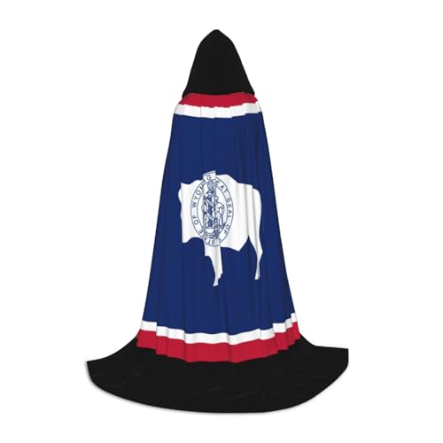 YANYU Wyoming State Flag Print Karneval Essential Kapuzenumhang Erwachsene Uni Gothic Kostüm für Rollenspiele Cosplay YANYU Wyoming State Flag Print Karneval Essential Kapuzenumhang Erwachsene Uni Gothic Kostüm für Rollenspiele Cosplay von YANYU