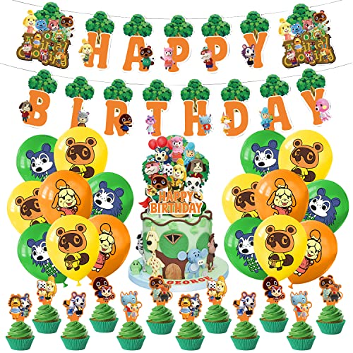 Geburtstag Dekoration 32 pcs,Geburtstag Luftballons,Thema Geburtstag Banner,Cake Topper,für Kinder Geburtstag Dekoration Geburtstag Dekoration 32 pcs,Geburtstag Luftballons,Thema Geburtstag Banner,Cake Topper,für Kinder Geburtstag Dekoration von YAOGOO