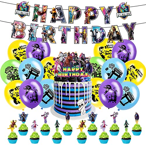 Geburtstag Decorations 32 Pcs,Geburtstag Luftballons,Party Dekoration,Geburtstag Banner,Party Ballon Dekoration,Cupcake Topper,Jungen Mädchen zum Geburtstag Party Geburtstag Decorations 32 Pcs,Geburtstag Luftballons,Party Dekoration,Geburtstag Banner,Party Ballon Dekoration,Cupcake Topper,Jungen Mädchen zum Geburtstag Party von YAOGOO