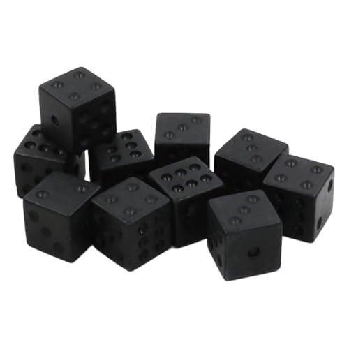 10pcs 6 Seitig Spielen Dices 16mm Runde Ecke Zices Set Für Table Dices Game Math Unterricht Farbenfrohe Sechsseitige Dices Cubes von YAOGUI