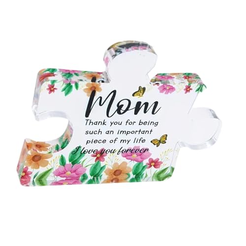 Gravierte Florale Acrylblöcke Puzzle Stück Plaques Mutter Weihnachten Geburtstagsgeschenk Für Mutter Von Tochter Sohn Gravierte Florale Acrylblöcke Puzzle Stück Plaques Mutter Weihnachten Geburtstagsgeschenk Für Mutter Von Tochter Sohn von YAOGUI