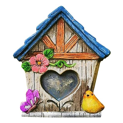 Inspirierte Mini-Tür, aufwendig gestaltete Elfentür aus Holz, verschönert die Schönheit Ihres Gartens, Puppenhaus-Dekoration, bezauberndes Gartenzubehör, zarte Holzfeentür geeignet von YAOGUI
