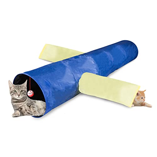 Tunnel für Indoor-Katzen, die Tunnel spielen, Polyesterschlauch mit Spielzeug-Versteck Knistertunnel-Tunnelrohr, interaktive Tunnel für Indoor-Katzen, großes knisterndes langes Zelt und Spielzeug Tunnel für Indoor-Katzen, die Tunnel spielen, Polyesterschlauch mit Spielzeug-Versteck Knistertunnel-Tunnelrohr, interaktive Tunnel für Indoor-Katzen, großes knisterndes langes Zelt und Spielzeug von YAOGUI