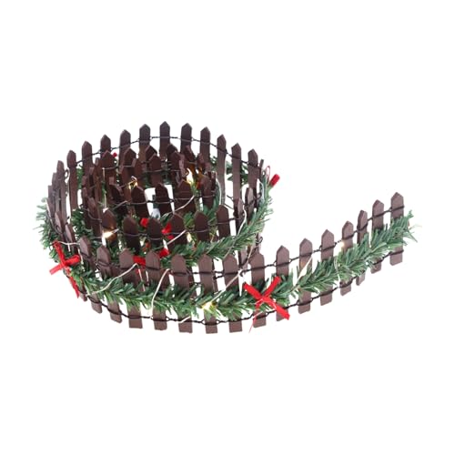 Weihnachten Miniatur Feen Garten Zaun DIY Holz Lattenrost Ornament LED für Puppenhäuser Pflanztöpfe Dekorativer Zaun Weihnachten Miniatur Feen Garten Zaun DIY Holz Lattenrost Ornament LED für Puppenhäuser Pflanztöpfe Dekorativer Zaun von YAOGUI