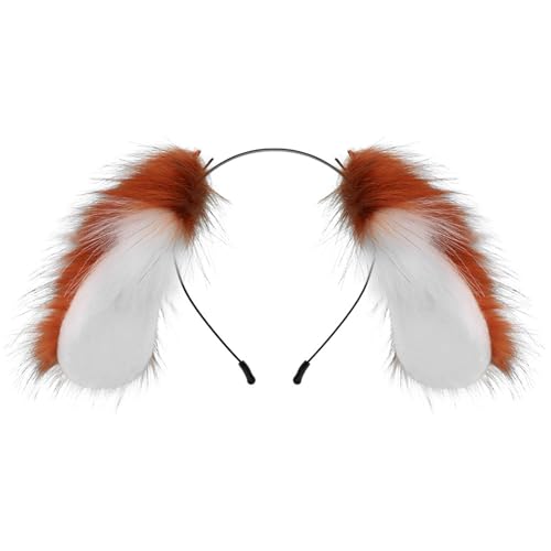 Weihnachten Plüsch Kaninchen Hair Hoop Sweet Styles Bunnies Kopfschmuck Elastic Hairbänder Für Mädchen Und Frauen Party Kostüm Accessoire von YAOGUI