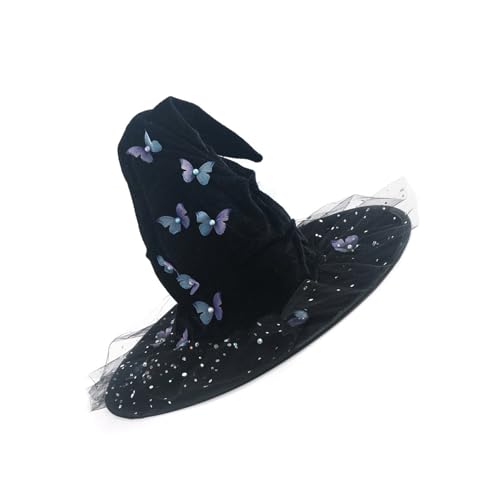 YAOGUI Bowknot Dekoration Hut Damen Hexenhut Cosplay Hexenhut Mottoparty Kopfbedeckung für Erwachsene Frauen Männer YAOGUI Bowknot Dekoration Hut Damen Hexenhut Cosplay Hexenhut Mottoparty Kopfbedeckung für Erwachsene Frauen Männer von YAOGUI