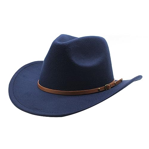YAOGUI Einfarbiger Cowboyhut mit breiter Krempe, Motto-Party-Hut mit Gürtel, Unisex-Kostüm, Hüte, Hippie-Kappe, Halloween-Kostüm-Zubehör, Western-Cowboyhut, breite Krempe YAOGUI Einfarbiger Cowboyhut mit breiter Krempe, Motto-Party-Hut mit Gürtel, Unisex-Kostüm, Hüte, Hippie-Kappe, Halloween-Kostüm-Zubehör, Western-Cowboyhut, breite Krempe von YAOGUI