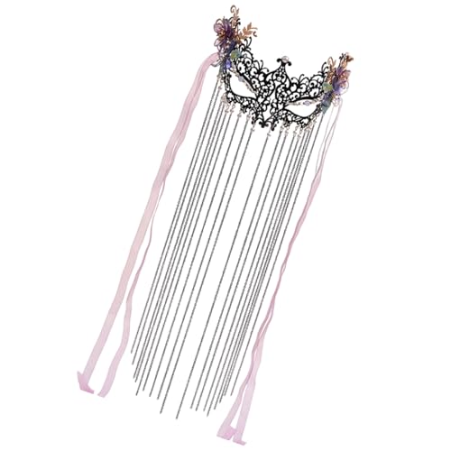 YAOGUI Exotische Quastengesichtsmaske Mit Handgefertigten Retro Perlen Schleierschmuck Für Tanzkünstler Hochzeit Braut Kopfbedeckung von YAOGUI