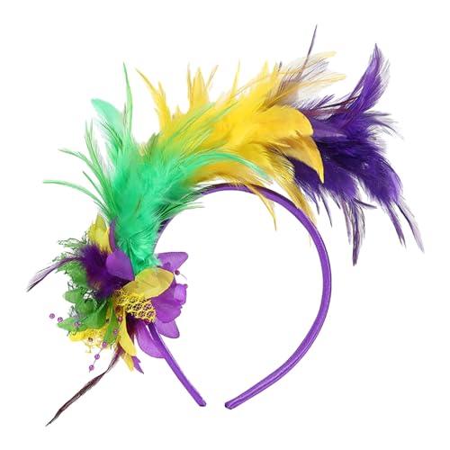 YAOGUI Fascinator Stirnband für TeaParty Rollenspiel Kostüm Zubehör 1920er Jahre Haarband Karneval Party Rollenspiel Kopfschmuck Kostüm Zubehör YAOGUI Fascinator Stirnband für TeaParty Rollenspiel Kostüm Zubehör 1920er Jahre Haarband Karneval Party Rollenspiel Kopfschmuck Kostüm Zubehör von YAOGUI