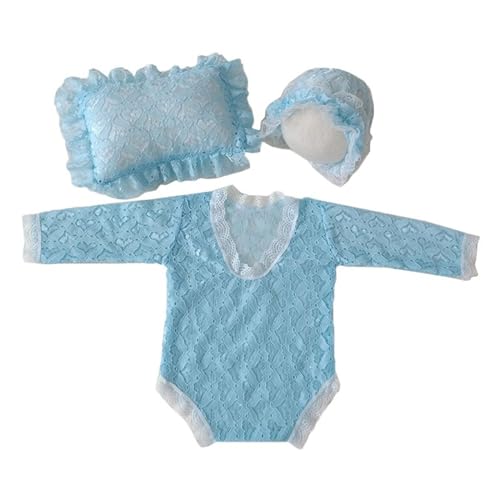 YAOGUI Fotografie-Requisiten für Babys, Mädchen, 0–2 Monate, Kleinkind-Kostüm, Spitzen-Overall, Hut, Monatsparty, Foto-Posierungskissen, Neugeborenenenanzug, Baby-Fotografie-Requisiten, Möbelkissen YAOGUI Fotografie-Requisiten für Babys, Mädchen, 0–2 Monate, Kleinkind-Kostüm, Spitzen-Overall, Hut, Monatsparty, Foto-Posierungskissen, Neugeborenenenanzug, Baby-Fotografie-Requisiten, Möbelkissen von YAOGUI