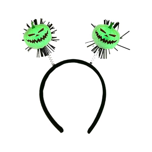 YAOGUI Halloween-Hut Schädel Fledermaus Spectter Haarreifen mit Kürbis Stirnbänder Kopfschmuck für Halloween Party Dekoration Erwachsene Kürbis Kostüm Stirnband von YAOGUI