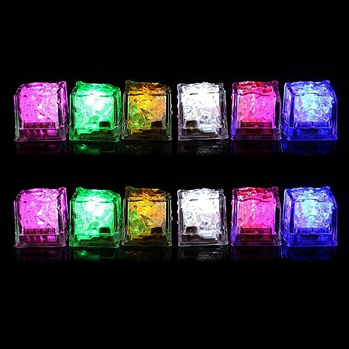 YAOGUI LED-Eiswürfel für Getränke, Party, Hochzeit, Weihnachten, leuchtende Eiswürfel, die die Farben wechseln, blinkende Eiswürfel für Getränke, zum Blinken von Getränken YAOGUI LED-Eiswürfel für Getränke, Party, Hochzeit, Weihnachten, leuchtende Eiswürfel, die die Farben wechseln, blinkende Eiswürfel für Getränke, zum Blinken von Getränken von YAOGUI