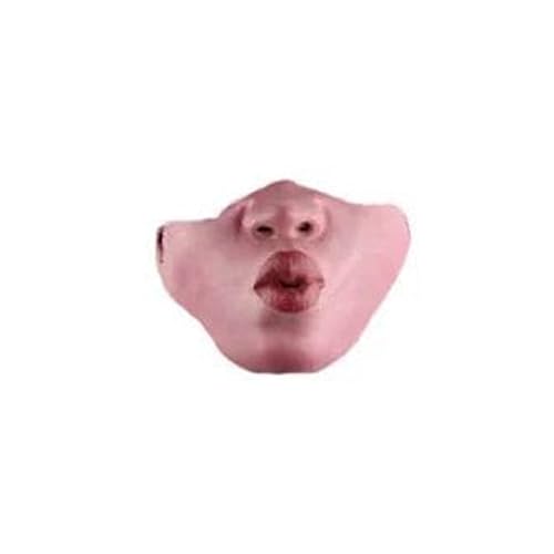 YAOGUI Latexgesicht Halloween Cosplay Requisiten halbes Gesicht für Halloween Cosplay Ornament Lustiger Clown Gruseliger Clown für Erwachsene von YAOGUI