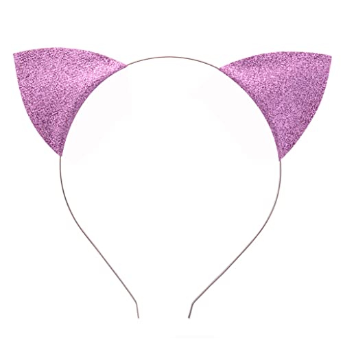 YAOGUI Ohren Stirnbänder für Ohren Haarband Halloween Party Kopfbedeckung Cosplay Haarschmuck funkelnde Kätzchenohren Stirnband Halloween von YAOGUI