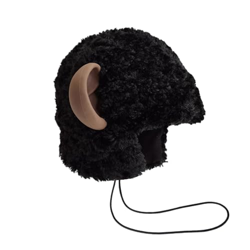 YAOGUI Pelziger Cartoon-Hut Affenkopf mit Ohr für Halloween Cosplay Pelzhut mit Ohr übergroße Kopfbedeckung Hut für Winter YAOGUI Pelziger Cartoon-Hut Affenkopf mit Ohr für Halloween Cosplay Pelzhut mit Ohr übergroße Kopfbedeckung Hut für Winter von YAOGUI