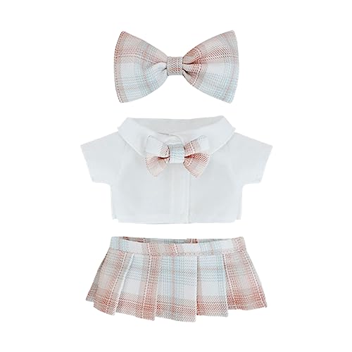 YAOGUI Puppenkleidung Gittermuster Rockanzug Für 7 Zoll Uniformpuppe Mädchen Kleine Größe Babyartikel Mädchenrock YAOGUI Puppenkleidung Gittermuster Rockanzug Für 7 Zoll Uniformpuppe Mädchen Kleine Größe Babyartikel Mädchenrock von YAOGUI