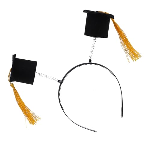 YAOGUI Rutschfester Abschluss-Kopfschmuck mit kleinen akademischen Kappen, modisches Party-Accessoire für Foto-Requisiten, Party-Haar-Accessoire von YAOGUI