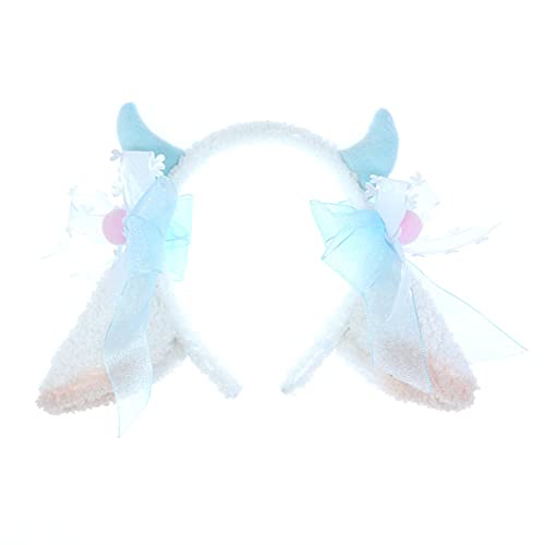 YAOGUI Schaf Cosplay Ohr Schaf Ohr Stirnband Kopfbedeckung Haarreifen Mädchen Süße Plüsch Schaf Ohr Haarbänder Kinder Schaf Cosplay Ohren von YAOGUI