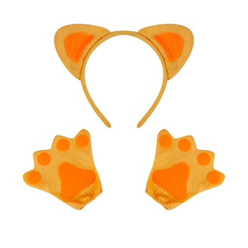 YAOGUI Stilvolle Tierohr-Haarbänder, Plüsch, Cosplay-Zubehör, Cartoon-Kopfschmuck für Kinder und Erwachsene, Geburtstagsparty, Motto-Party YAOGUI Stilvolle Tierohr-Haarbänder, Plüsch, Cosplay-Zubehör, Cartoon-Kopfschmuck für Kinder und Erwachsene, Geburtstagsparty, Motto-Party von YAOGUI