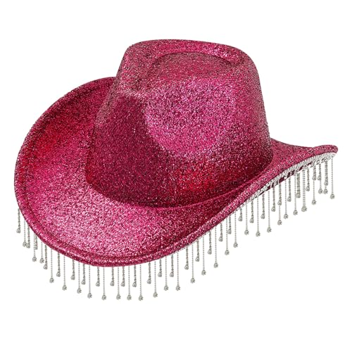 YAOGUI Strasssteine Pfirsiche Herzmuster Funkelnde Frauen Modehut Western Für Party Oder Karnevale Kostümzubehör YAOGUI Strasssteine Pfirsiche Herzmuster Funkelnde Frauen Modehut Western Für Party Oder Karnevale Kostümzubehör von YAOGUI