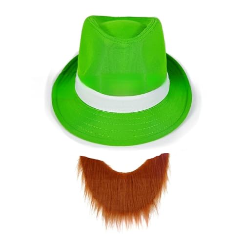 YAOGUI White Ribbon Irish Hat Irish Festival Irish Festival Outfit Accessoires Für Männer Frauen Irische Festivalfeier von YAOGUI