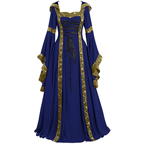 Gothic Mittelalter Kleidung Damen Viktorianisches Kleid Große Größen Dirndl Renaissance Retro Hexenkleid mit Trompetenärmeln Gebundene Taille Kleid für Karneval Halloween Oktoberfest Cosplay Sale Gothic Mittelalter Kleidung Damen Viktorianisches Kleid Große Größen Dirndl Renaissance Retro Hexenkleid mit Trompetenärmeln Gebundene Taille Kleid für Karneval Halloween Oktoberfest Cosplay Sale von YAOJIWANG