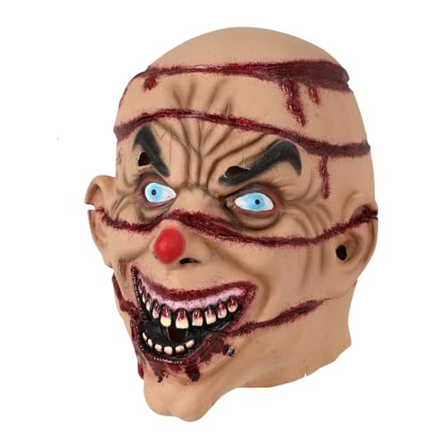 YAOPIU Maske Für Maskenbälle - Blutiges Karnevals-Gesichtskostüm,Unisex Kreativer Kopfschmuck, Cosplay-Zubehör für Rollenspiel, Halloween, Theater und Maskerade YAOPIU Maske Für Maskenbälle - Blutiges Karnevals-Gesichtskostüm,Unisex Kreativer Kopfschmuck, Cosplay-Zubehör für Rollenspiel, Halloween, Theater und Maskerade von YAOPIU