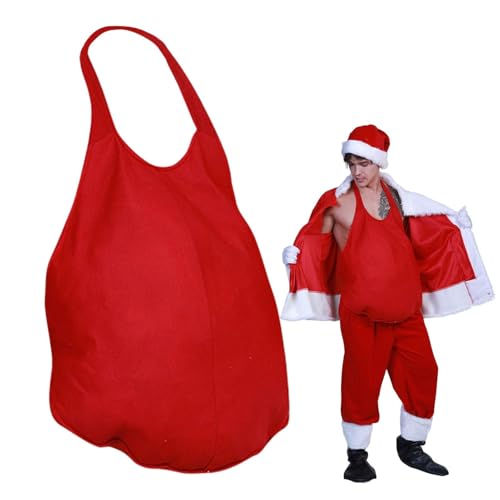 YAOPIU Santa Bauch - Santa Kostüm Verstellbar Für Damen Herren | Realistische Schwangerschaft Verkleidung für Erwachsene Komödien Party Halloween Weihnachten YAOPIU Santa Bauch - Santa Kostüm Verstellbar Für Damen Herren | Realistische Schwangerschaft Verkleidung für Erwachsene Komödien Party Halloween Weihnachten von YAOPIU