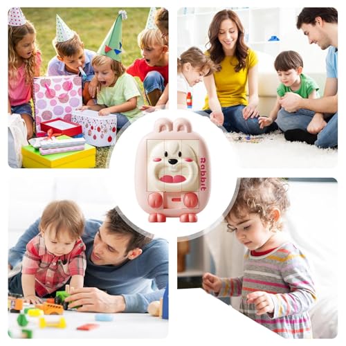 YAOPIU Schiebepuzzle, Schiebepuzzle für Kinder - Cartoon-Tier-Lernrätsel,Handheld-Spiele zur Verbesserung der Hand-Auge-Koordination für Kinder, und Mädchen von YAOPIU