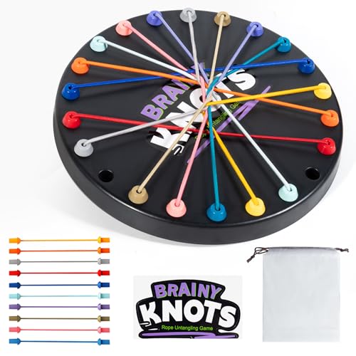 YAOZUP Logikspiel Seilentwirrung Brettspiel, Logic Puzzle Brettspiel Entwirrspiel, Strategisches Denkspiel für Kinder ab 6 Jahren und Erwachsene Familien Lernspiel Reisespiel Geschenkidee von YAOZUP