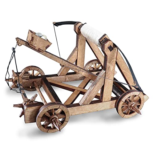 YAQUMW Hüpfkatapult Europäische Römerzeit Antiker Streitwagen 3D Holzmodellbausätze Spaßspielzeug Geschenke Handgefertigter Bausatz von YAQUMW