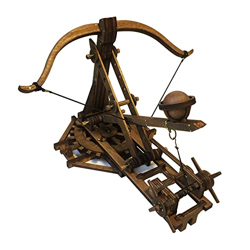 YAQUMW Einstellbare Armbrust Siege Ancient Chariot Catapult Machinery Stone-Thrower Dated Slingshot 3D DIY Model Kits Trebuchet Gift – Antikes Holzpuzzle von YAQUMW