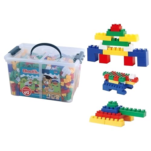 YAR Bricktopia – 1000 Bausteine Set für Kinder – Lernspielzeug ab 3 Jahren – Bunte Steckbausteine im Aufbewahrungsbehälter – Kreatives Konstruktionsspielzeug – Kompatibel & Vielfältig YAR Bricktopia – 1000 Bausteine Set für Kinder – Lernspielzeug ab 3 Jahren – Bunte Steckbausteine im Aufbewahrungsbehälter – Kreatives Konstruktionsspielzeug – Kompatibel & Vielfältig von YAR