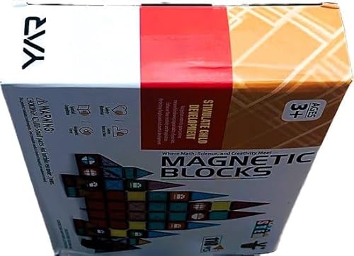 YAR Magnetische Bausteine 110 Teile – Magnetische Fliesen für Kinder – Montessori Konstruktionsspielzeug – Magnetspiel ab 3 Jahre – STEM Magnetische Bausteine mit Aufbewahrungsbox YAR Magnetische Bausteine 110 Teile – Magnetische Fliesen für Kinder – Montessori Konstruktionsspielzeug – Magnetspiel ab 3 Jahre – STEM Magnetische Bausteine mit Aufbewahrungsbox von YAR