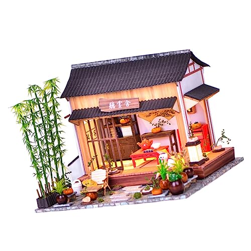YARNOW Chinesisches Stil Garten Modell Satz Selbstgemacht Haus Modell Spielzeug Spielzeug für Kinder Kunsthandwerk zur Dekoration Einfache Montage von YARNOW