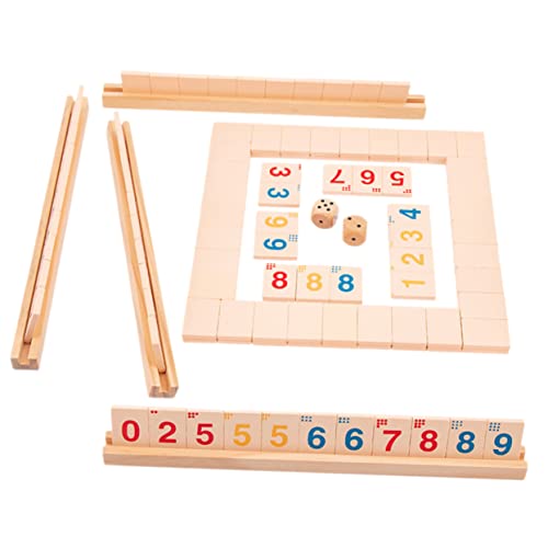 1 Satz Holz Brettspiel für Erwachsene Lustiges Würfelspiel Shut The Box für Spieler für Partys Familienunterhaltung und Gesellige Abende Hochwertige Holzmaterialien Robust und 1 Satz Holz Brettspiel für Erwachsene Lustiges Würfelspiel Shut The Box für Spieler für Partys Familienunterhaltung und Gesellige Abende Hochwertige Holzmaterialien Robust und von YARNOW