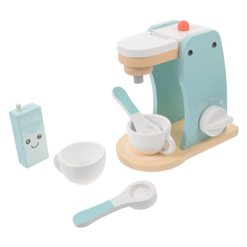 1 Satz Holz Kaffeemaschine Spielset für Stabiler und Sicherer für Fantasievolles Rollenspiel für Jungen Natürlichem Material und Einfacher Handhabung 1 Satz Holz Kaffeemaschine Spielset für Stabiler und Sicherer für Fantasievolles Rollenspiel für Jungen Natürlichem Material und Einfacher Handhabung von YARNOW