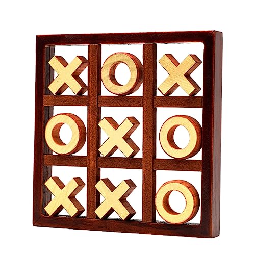 1 Satz Holz Schachspiel für Spielbrett Lehrreiches Strategiespiel für Fördert Kreativität und Hand Augen Koordination Sicheres Design für Kleine Hände von YARNOW