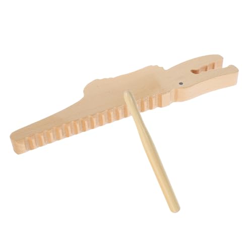 1 Satz Musikinstrument Holzspielzeug Alligator Guiro für Hochwertigem Holz Fördert Kreativität und Musikalität für Kleine Musiker von YARNOW