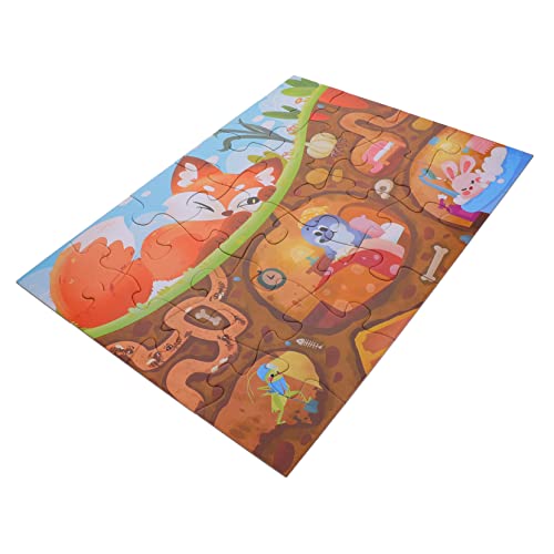 1 Satz Puzzle Fox Secret Papier Puzzle für Kleinkinder Frühkindliche Bildungsspielzeuge für Jungen für Vorschulbereich Jahre von YARNOW