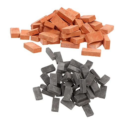100 Stück Ziegelsteine Modellbau Clay Bricks für DIY Sandtisch Landschaftsbau und Puppenhaus Deko für Kreative Projekte und Spielzeuggestaltung 100 Stück Ziegelsteine Modellbau Clay Bricks für DIY Sandtisch Landschaftsbau und Puppenhaus Deko für Kreative Projekte und Spielzeuggestaltung von YARNOW