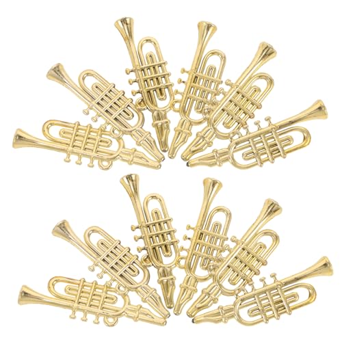 12Stücke Musikinstrumente für Weihnachtsbaum Dekoration Teiliges aus Langlebigem Kunststoff Vintage Stil für Festliche Anlässe und DIY Projekte von YARNOW