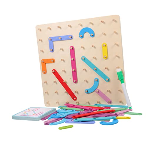 1Satz Holz Geoboard für Pädagogisches Mathe Kreativität und Feinmotorik für Vorschulkinder und 1Satz Holz Geoboard für Pädagogisches Mathe Kreativität und Feinmotorik für Vorschulkinder und von YARNOW