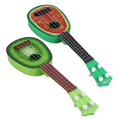 2 Stück Mini Ukulele für Früchte Design Wassermelone Kiwi Musikalisches Lernspielzeug für Frühkindliche Bildung für Kleinkinder und Vorschulkinder von YARNOW