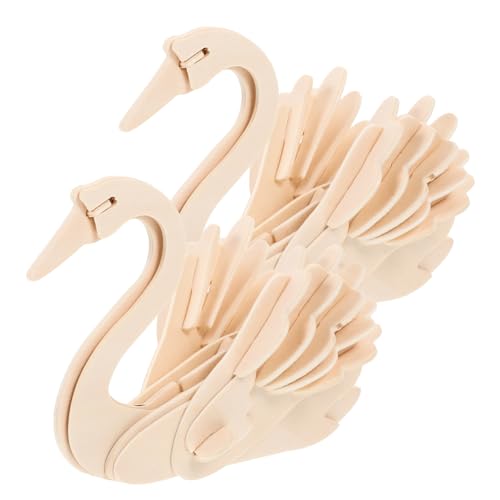 2 Stück Teiliges DIY Holzpuzzle für Interaktive Tierpuzzles aus Hochwertigem Holz Fördert Kreativität und Eltern Interaktion Lernspielzeug für Kleine von YARNOW