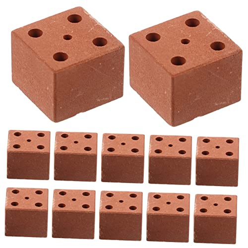 20 Stück Ziegelsteine Rote Modellbausteine für DIY Kreative Landschaftsdekoration und Zubehör für Miniaturgärten 20 Stück Ziegelsteine Rote Modellbausteine für DIY Kreative Landschaftsdekoration und Zubehör für Miniaturgärten von YARNOW