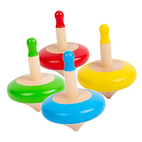 YARNOW 4 Stück Holz Kreiselspielzeug für Kinder Tragbares Dekompressionsspielzeug Fördert Hand Auge Koordination Interessantes Spielzeug für Eltern Kind Beziehung für Spiel und Spaß YARNOW 4 Stück Holz Kreiselspielzeug für Kinder Tragbares Dekompressionsspielzeug Fördert Hand Auge Koordination Interessantes Spielzeug für Eltern Kind Beziehung für Spiel und Spaß von YARNOW