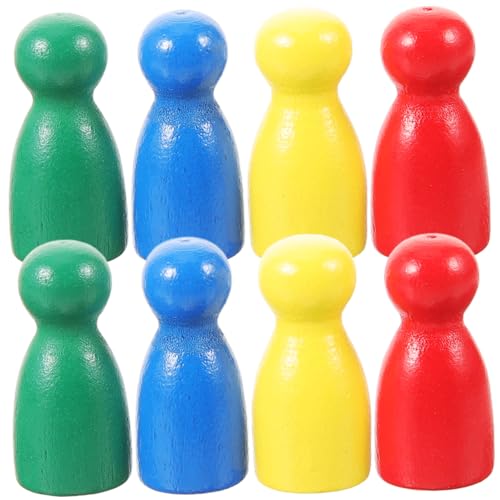 40 Stück Holz Schachfiguren für Brettspiele Farbige Ersatzteile für Menschliches Schach und Flugschach Robuste und Sichere Spielsteine für Erwachsene Zufällige 40 Stück Holz Schachfiguren für Brettspiele Farbige Ersatzteile für Menschliches Schach und Flugschach Robuste und Sichere Spielsteine für Erwachsene Zufällige von YARNOW