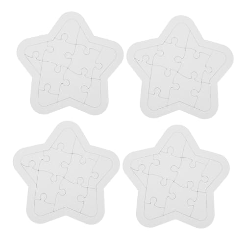 4Sätze Leere Färbung Puzzles für Teiliges DIY Puzzle aus Papier für Kreative Malvorlagen und Bastelprojekte zum Gestalten und Dekorieren von Geschenken 4Sätze Leere Färbung Puzzles für Teiliges DIY Puzzle aus Papier für Kreative Malvorlagen und Bastelprojekte zum Gestalten und Dekorieren von Geschenken von YARNOW